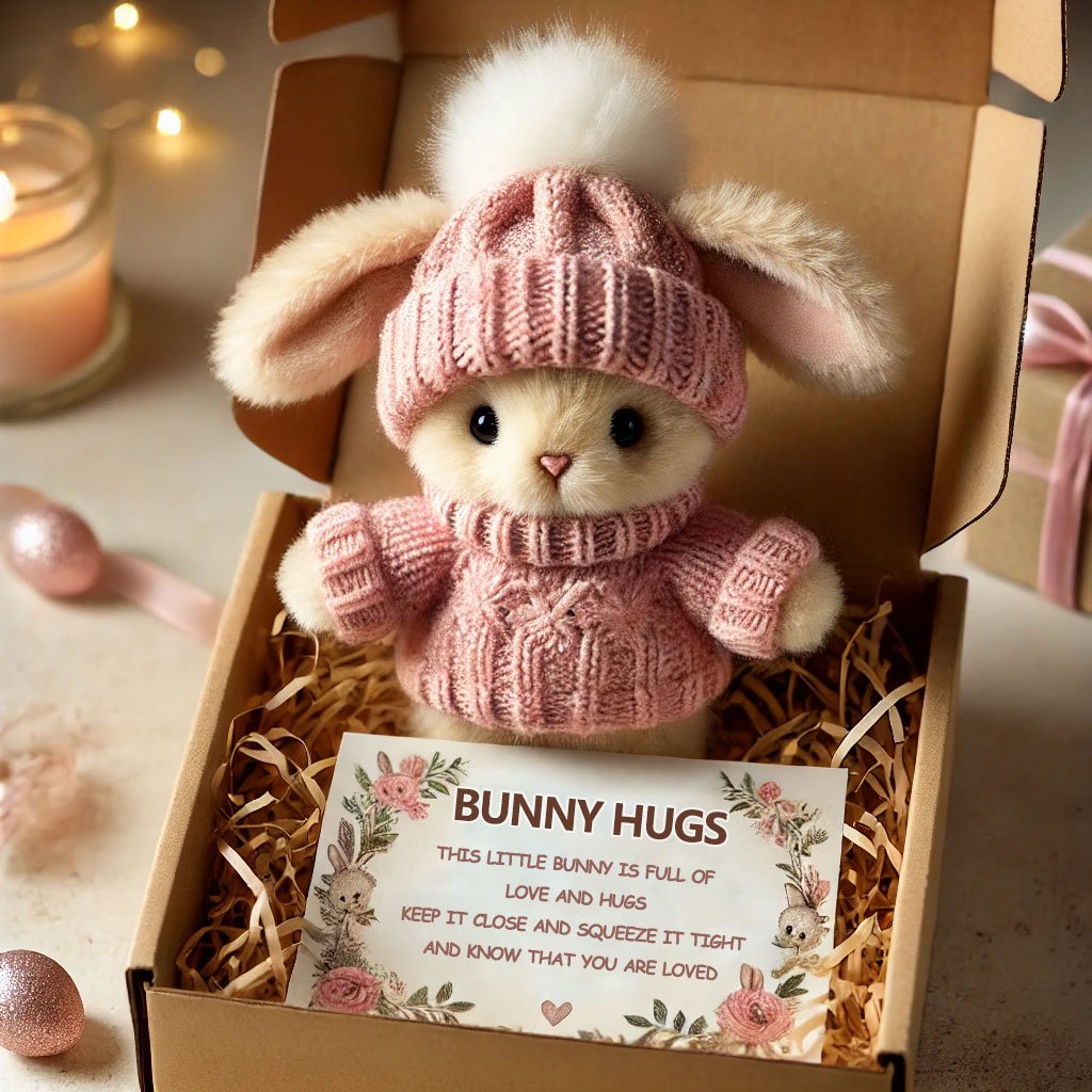 Handmade Mini Bunny Plushies - Cute Easter Gift & Decoration