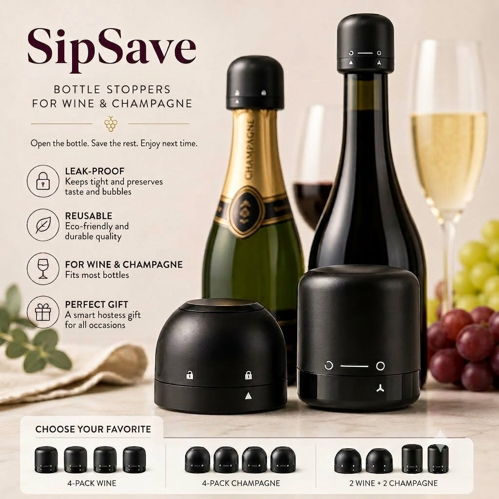 SipSave – Wine and Champagne Stoppers
