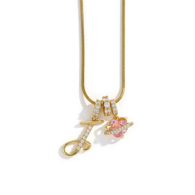 Elegant necklace with a heart pendant