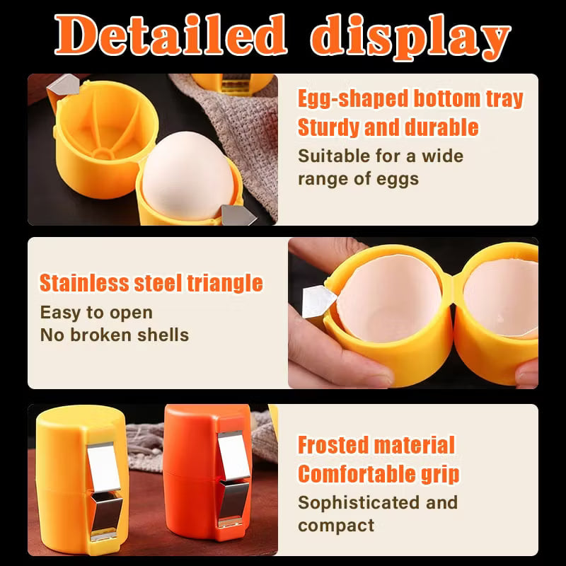 🔥📢📢 LIMITED-TIME OFFER❗️❗️ BUY 1 GET 1 FREE! 🍳 Quick Egg Opener – Crack Eggs Faster, Easier & Completely Mess-Free! 🔥