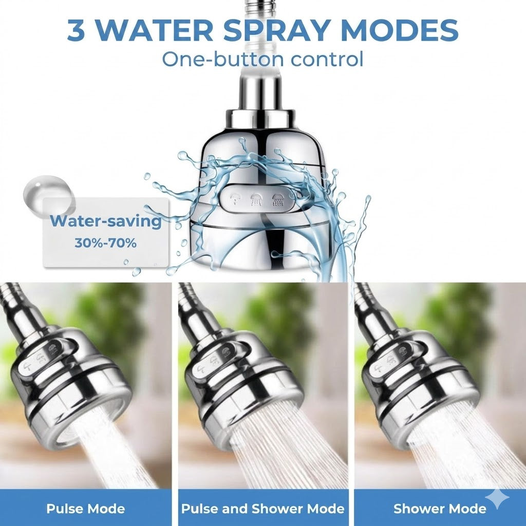 Kitchen Faucet Spray Head - Water-Saving Extension