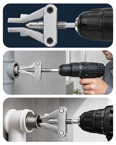 Universal Damaged Pipe Extractor – Heavy-Duty Broken Screw & Pipe Tap Extractor for Water Pipes and Threads