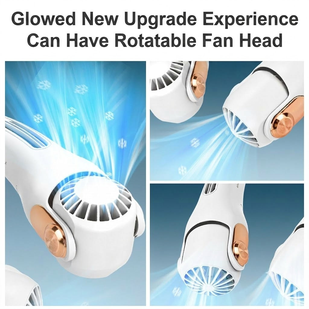 Neck Air Conditioner & Fan – Silent Personal Cooling for Summer