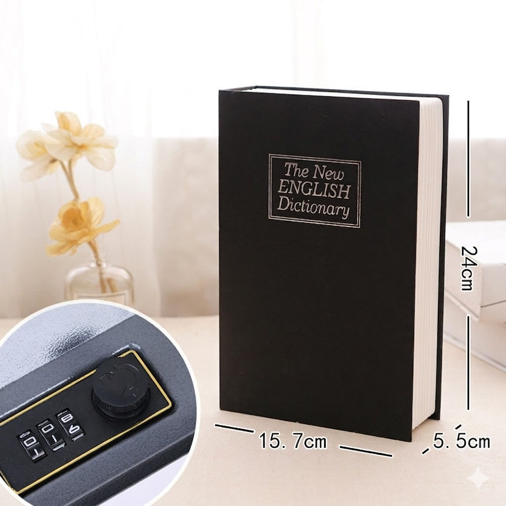 Discreet Book Safe with Key Lock