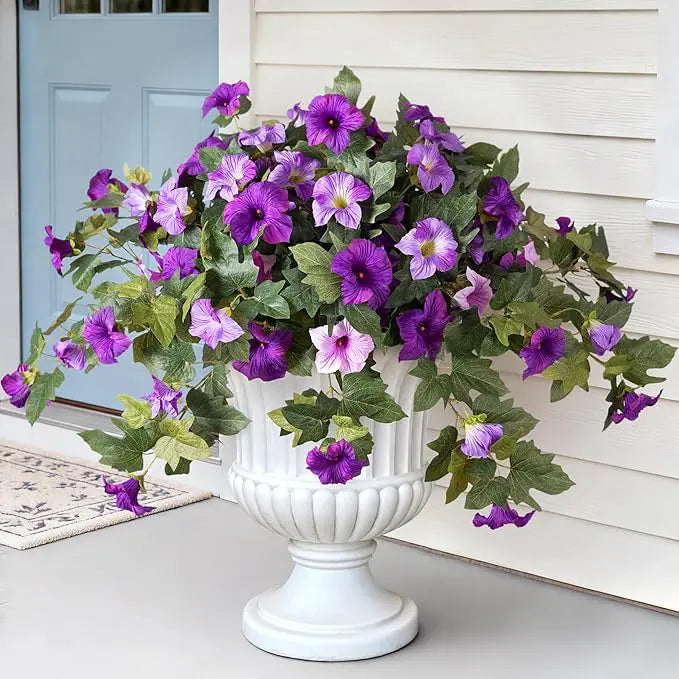 Lifelike Artificial Petunia Bouquet – For Indoor and Outdoor Use