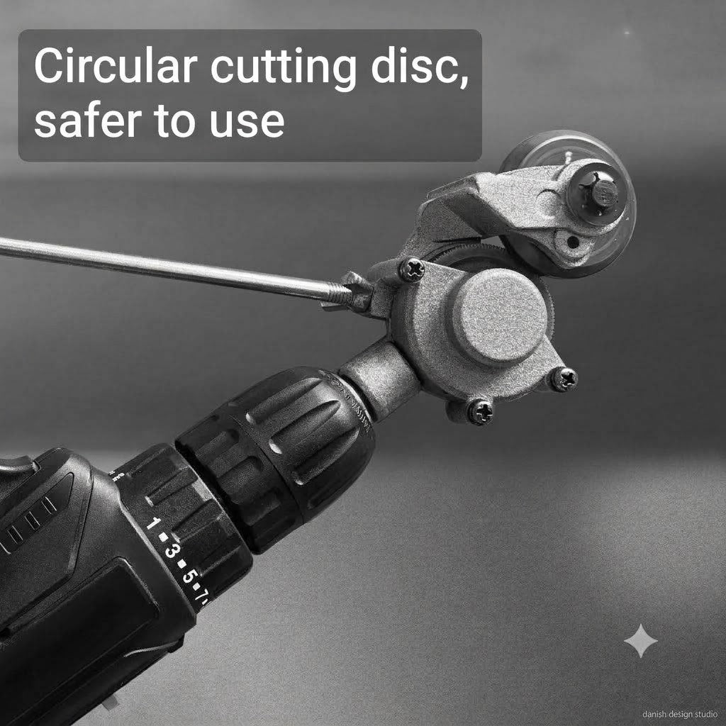 Drill Sheet Metal Cutter Attachment – Electric Metal Shears and Plate Nibbler