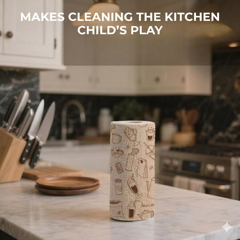 Reusable Microfiber Cloths on a Roll β Tear-Off Cleaning Cloths