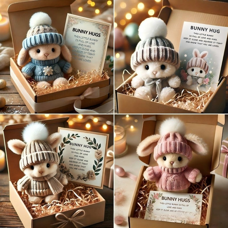Handmade Mini Bunny Plushies - Cute Easter Gift & Decoration