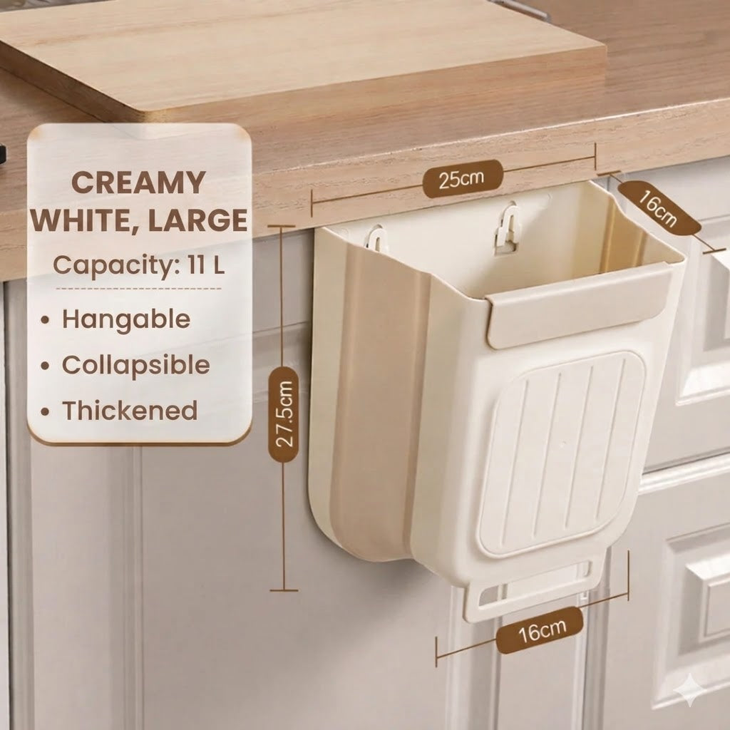 Space-Saving Collapsible Trash Can