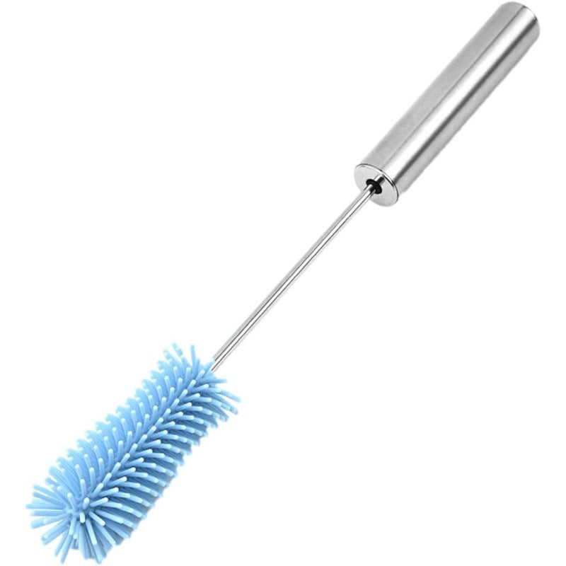 Rotating Silicone Bottle Brush - 360 Degree Cleaning - For Baby Bottles, Glasses & Water Bottles - Hygienic