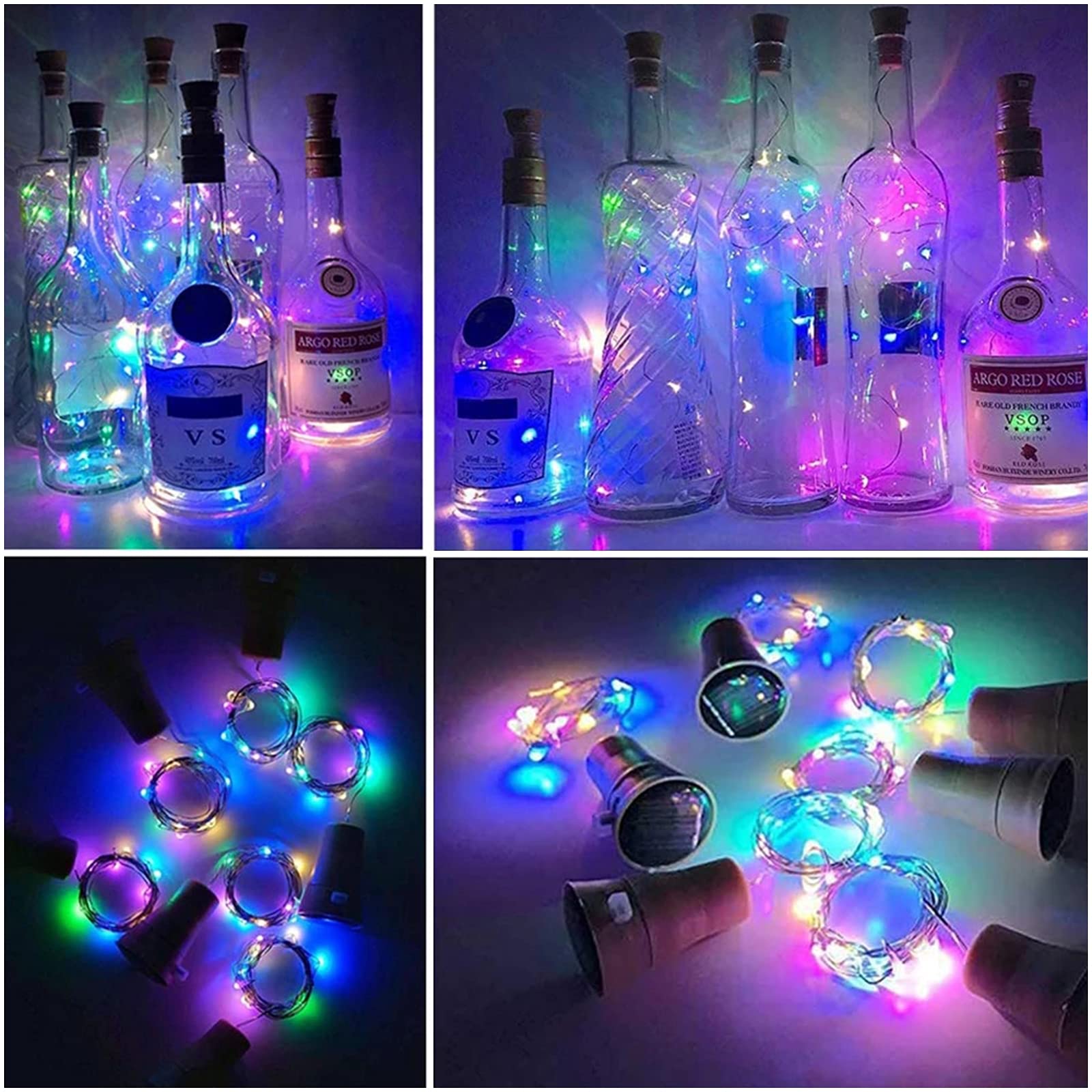 LED Cork String Lights for Bottle DIY – Ambient Wire Lighting for Decoration