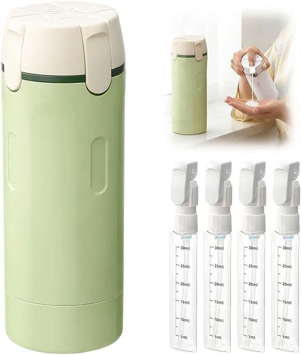 4-in-1 Travel Bottle Set for Carry-on – Leak-proof Silicone Travel Bottles