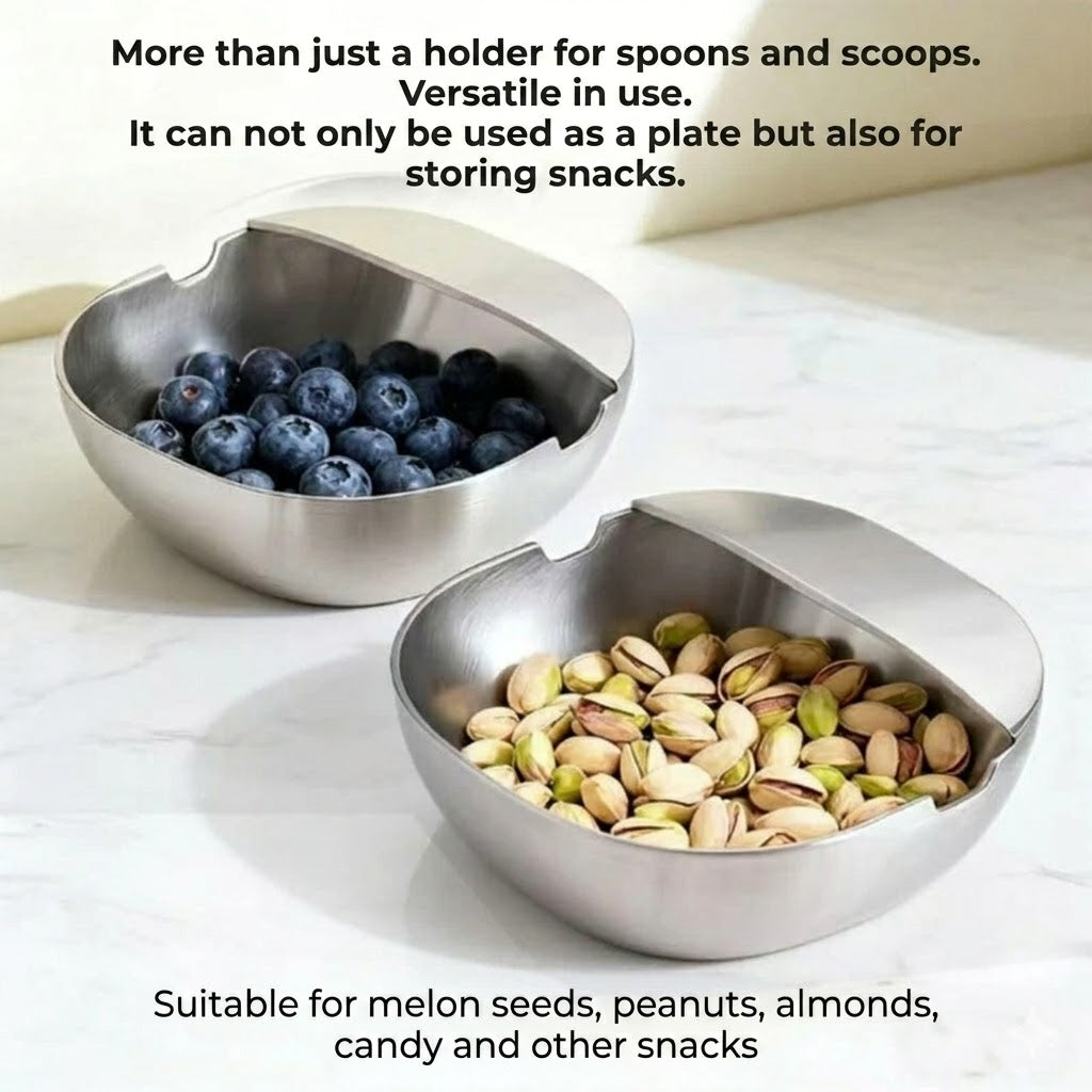Luxury Stainless Steel Spoon Rest for Kitchen Counter – High-Quality Ladle Holder