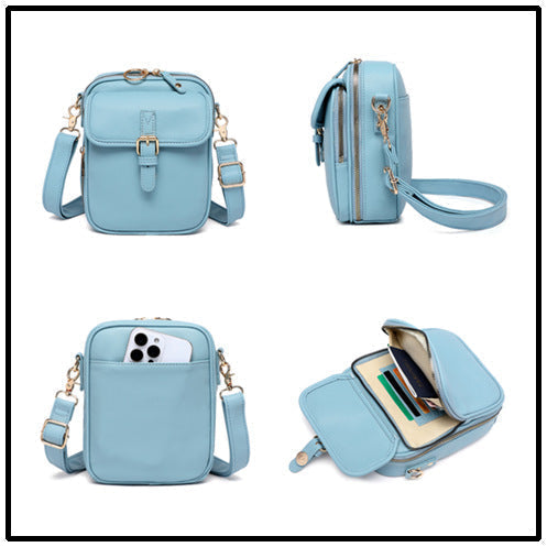 Women's Small Square Crossbody Bag – Elegant Box-Style Shoulder Bag
