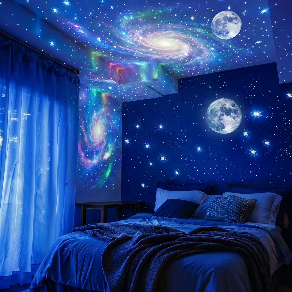 🔌 Plug-and-Play HD Star and Ocean Projector Night Light 🥳⭐