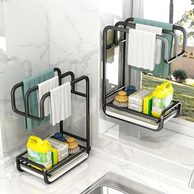Kitchen Cloth Organizer & Drying Rack
