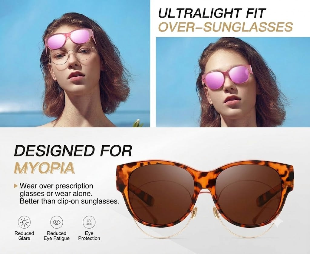 ๐ถ New Oversized Cat-Eye Sunglasses โ Polarized Lenses & UV400 Protection