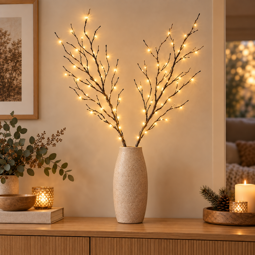LumiBranch – Battery-Operated LED Branch