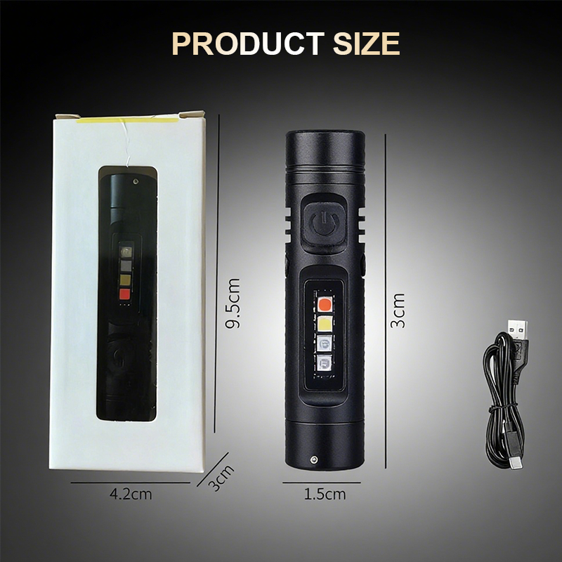 Multifunctional Mini Aluminum Flashlight