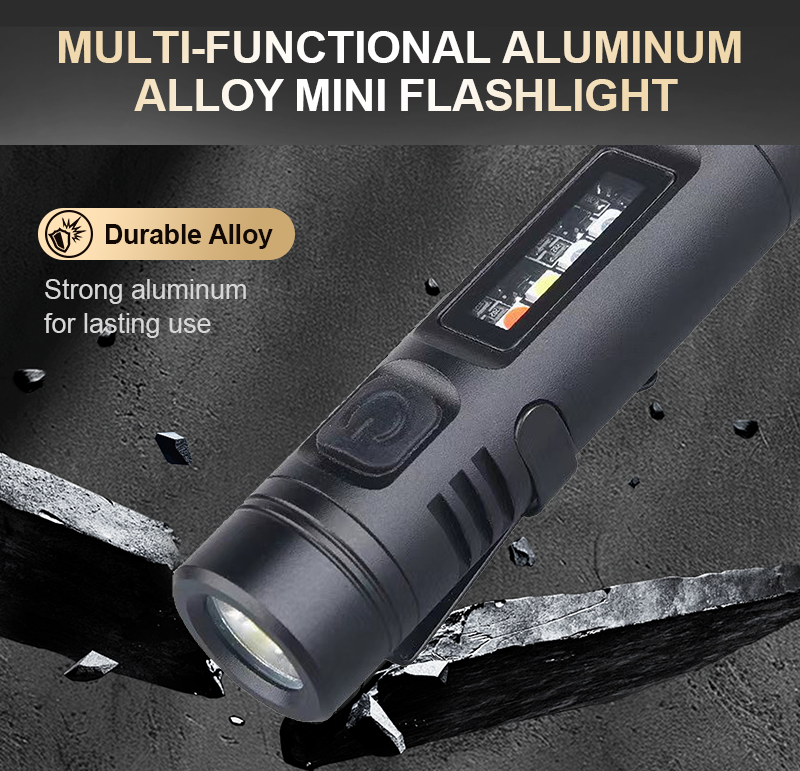 Multifunctional Mini Aluminum Flashlight