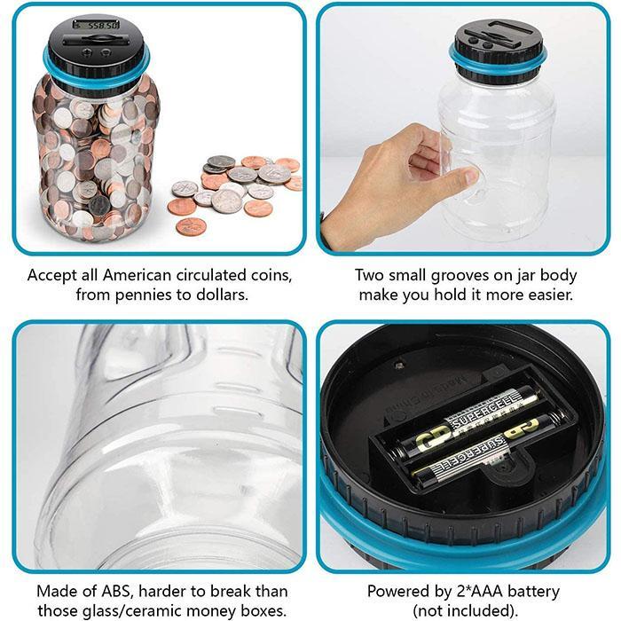 Digital Piggy Bank with Automatic Counter