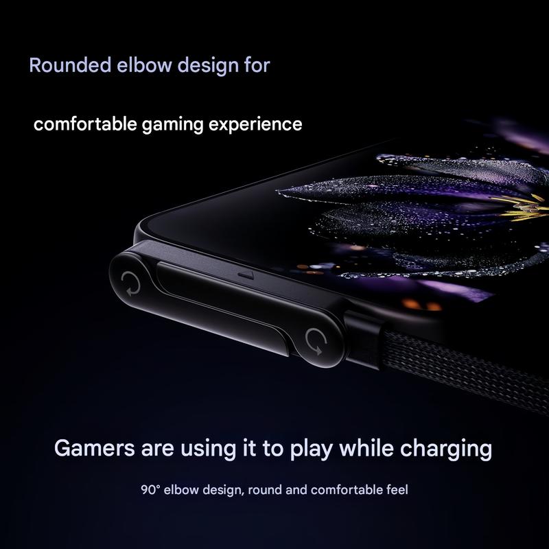 2-in-1 Type-C Charging Cable with Invisible Stand - 240W Super Fast Charging