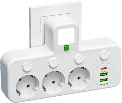 Multi-port EU Socket Adapter