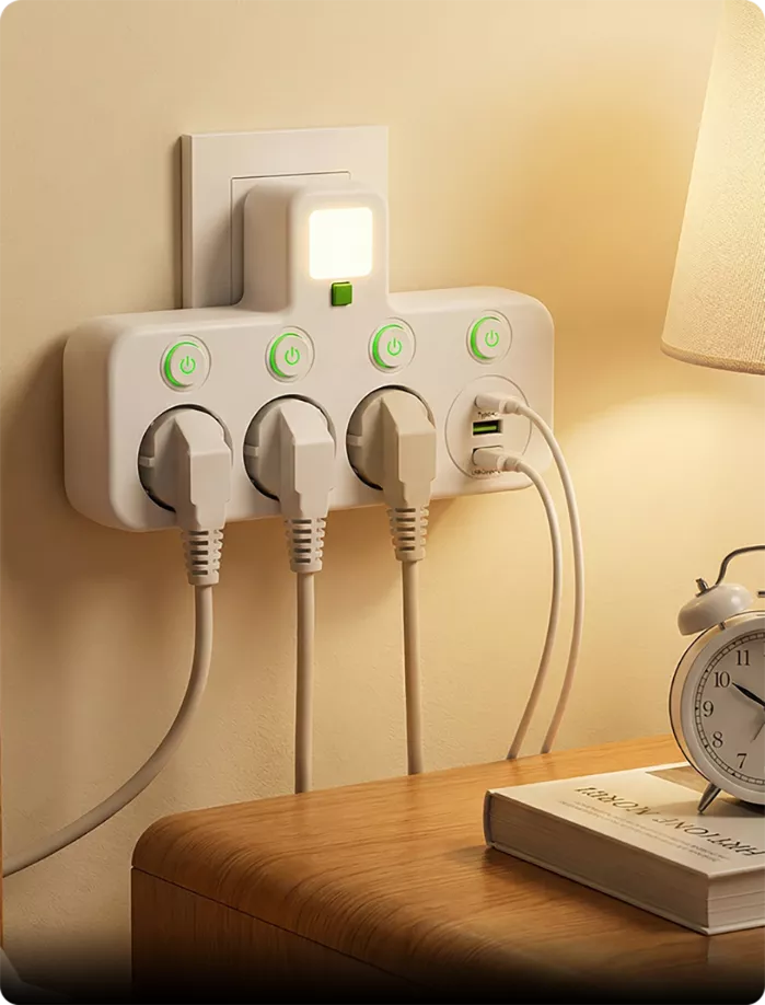 Multi-port EU Socket Adapter