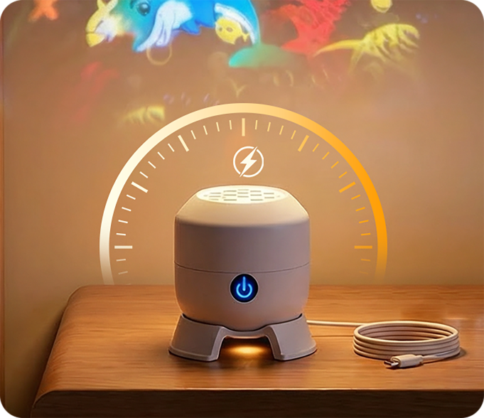 Rotating LED Projector Lamp – Dynamic Ambient Lighting