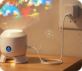 Rotating LED Projector Lamp – Dynamic Ambient Lighting