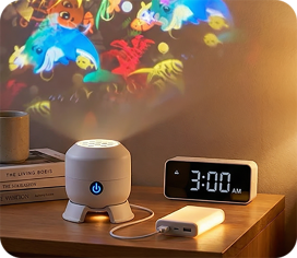 Rotating LED Projector Lamp – Dynamic Ambient Lighting