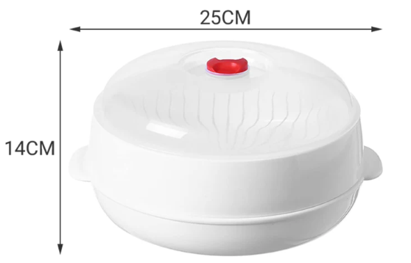 Multifunctional Microwave Steamer - With Keep Warm Function - Healthy Cooking & Steaming