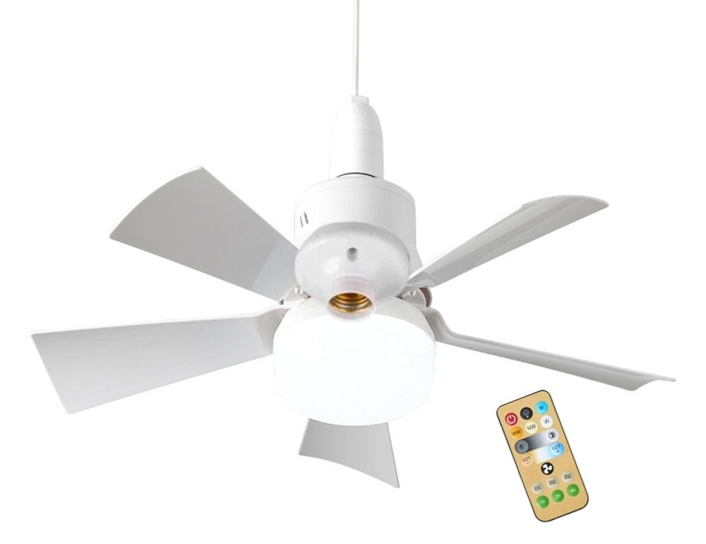 2-in-1 Ceiling Fan with LED Lighting - Remote Control Included