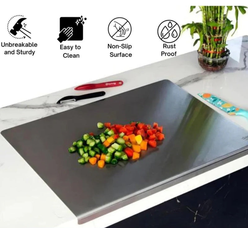 Stainless Steel Cutting Board for the Kitchen Counter