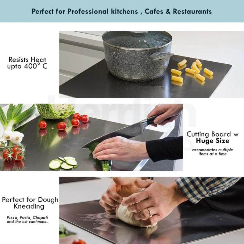 Stainless Steel Cutting Board for the Kitchen Counter