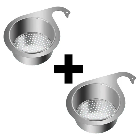 Stainless steel swan-shaped sink filter (2-pack)