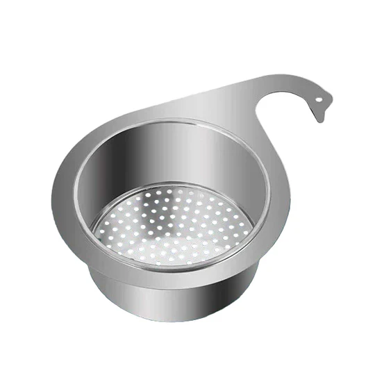 Stainless steel swan-shaped sink filter (2-pack)