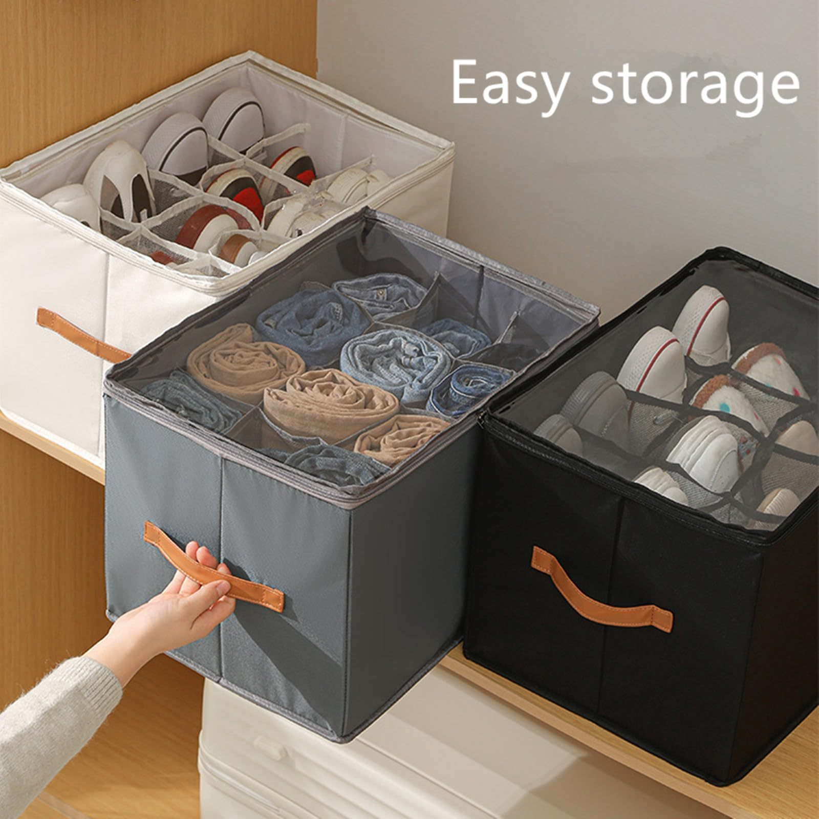 Foldable Fabric Shoes Storage Box