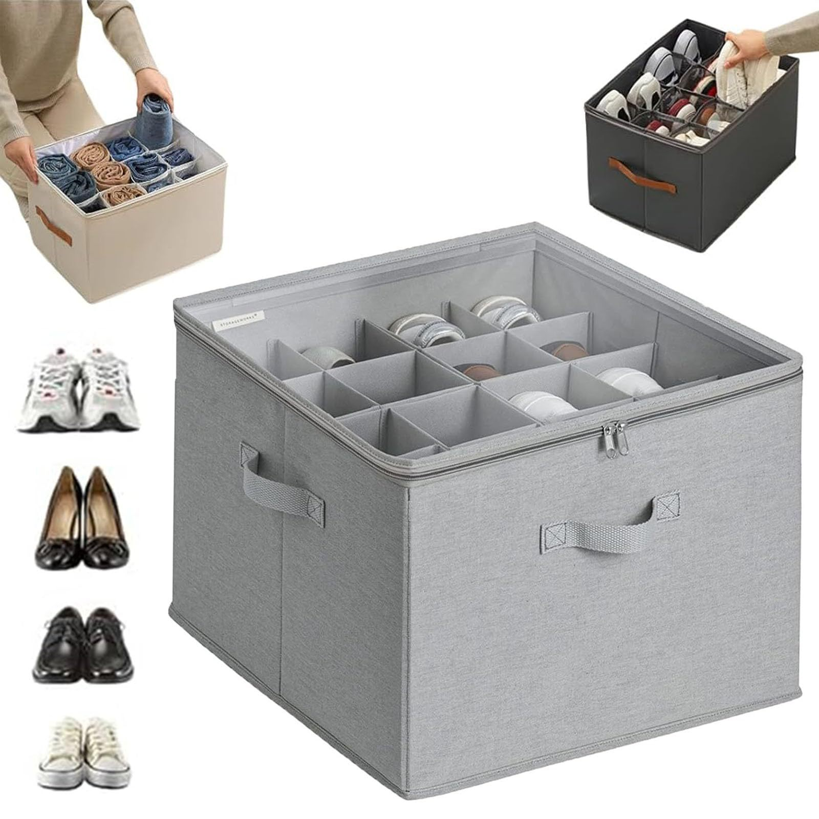 Foldable Fabric Shoes Storage Box