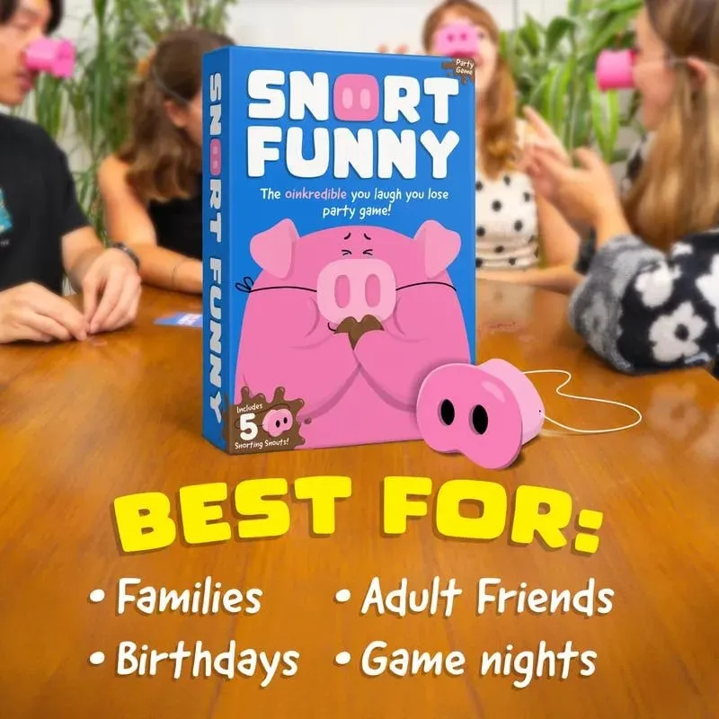 Pig Snout Party Game – The Ultimate 'Don't Laugh' Board Game