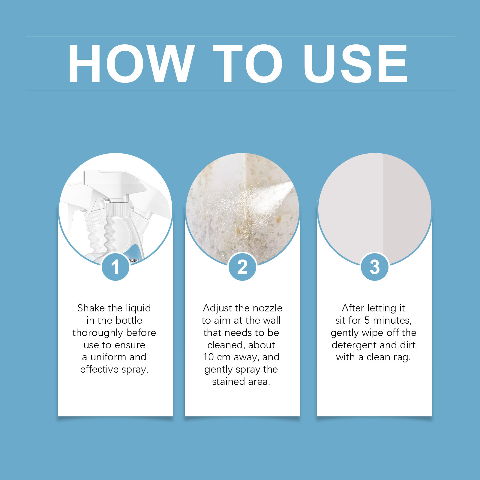 Mold Cleaner for Bathroom and Toilet