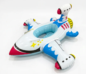 Inflatable Airplane-Shaped Swim Ring for Children