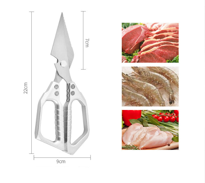 Heavy-Duty Multifunctional Kitchen Poultry Shears – Robust Kitchen Scissors for Meat and Bones