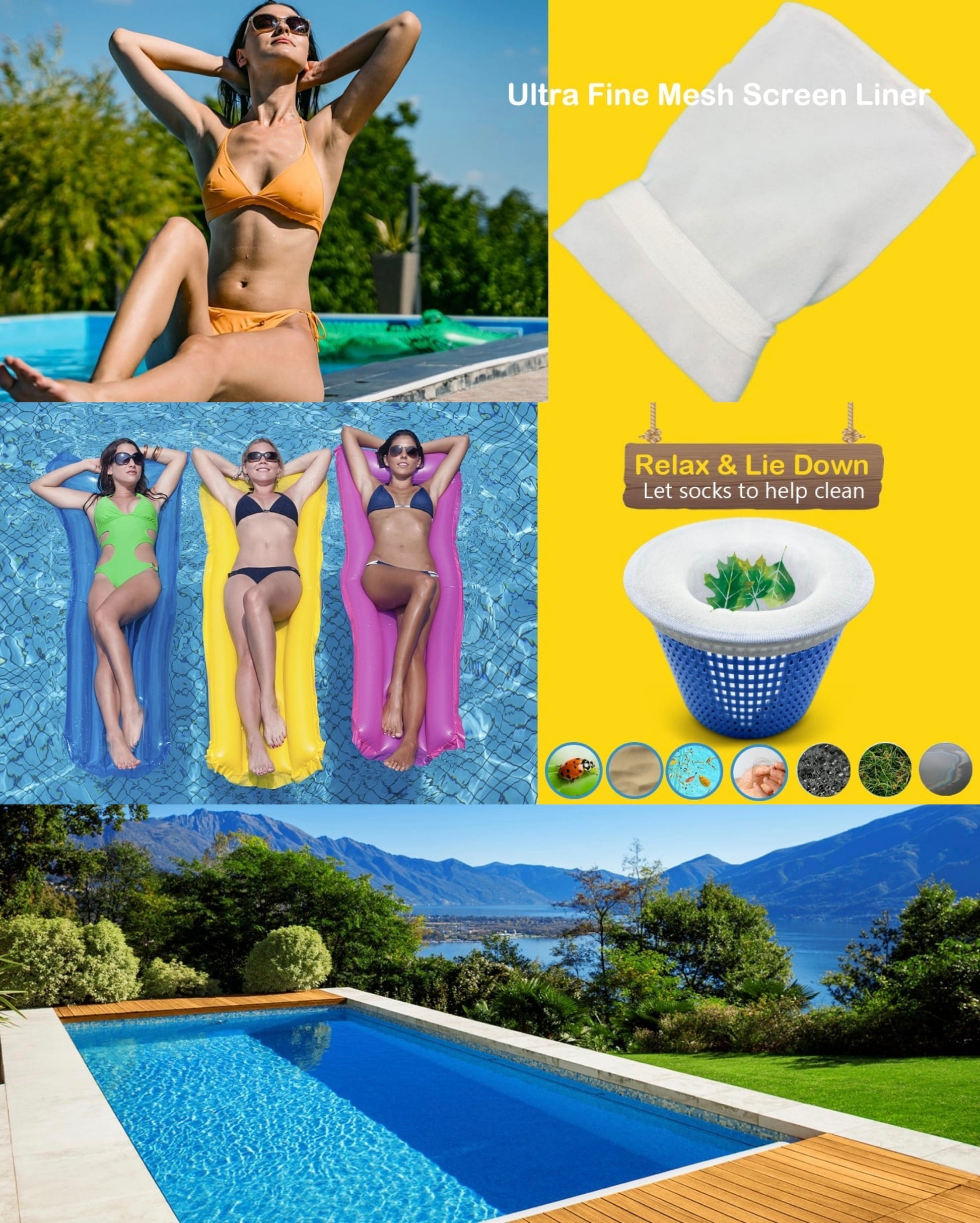 π₯ π₯ Limited Time Offer: Buy 2 Get 1 Free! β¨ Pool Skimmer Basket Cleaning Set β Easy and Efficient Skimmer Cleaning (1 Set of 10 Pcs)