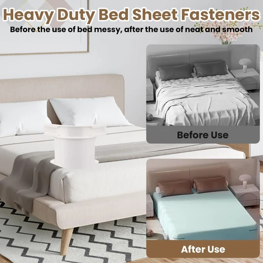 π₯π’ Limited Time: 50% OFF! Universal & Easy-to-Install Bed Sheet Grippers with Strong Hold (1 Set of 4 Pcs)