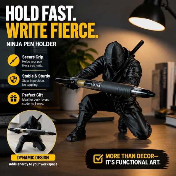 Ninja Desk Pen Holder
