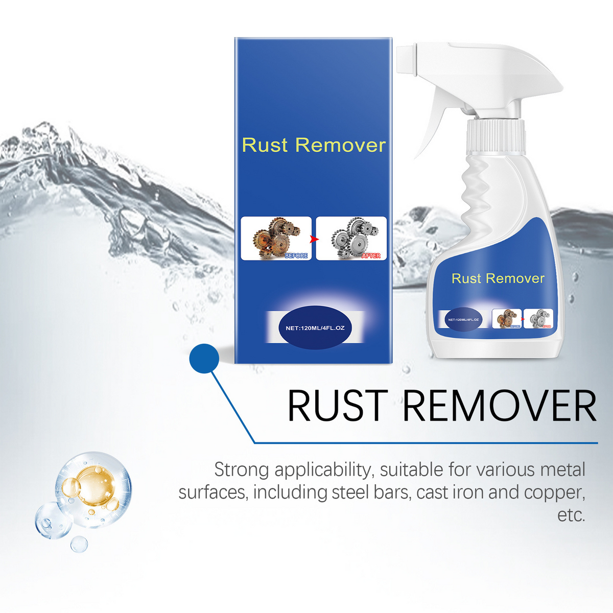 Effective Rust Remover – Metal Cleaner & Degreaser