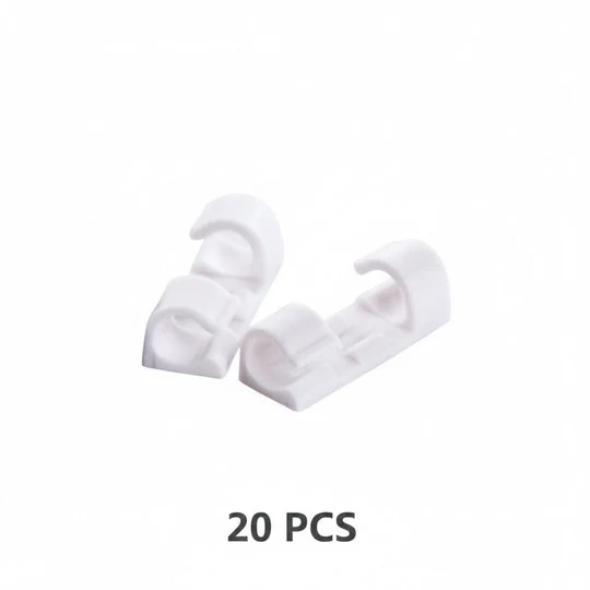Self-Adhesive Cable Clips – Easy and Practical Cord Organizer for Desk and Home