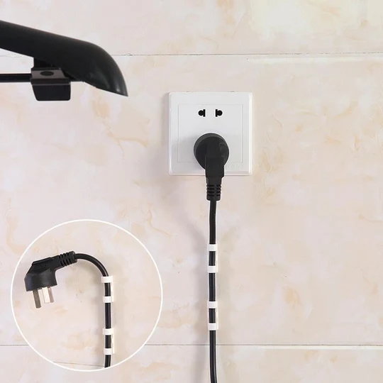 Self-Adhesive Cable Clips – Easy and Practical Cord Organizer for Desk and Home