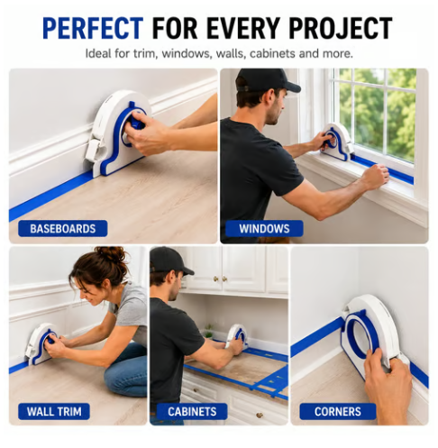 Efficient Masking Tape Dispenser for Painting